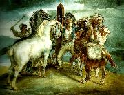 Theodore   Gericault le marche oil painting